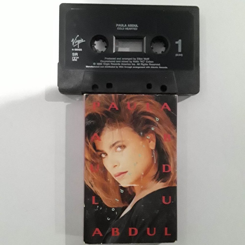 PAULA ABDUL - COLD HEARTED - ONE OR THE OTHER - 1989 CASSETTE SINGLES - TESTED